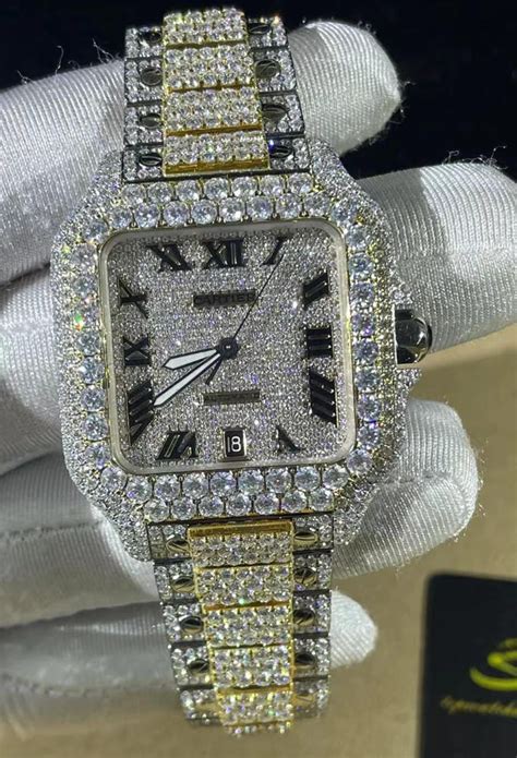 replica cartier watch bust down|affordable iced out watches.